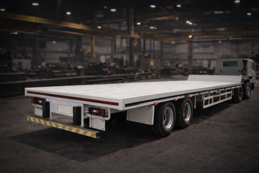 Semi Low Bed Truck Trailer