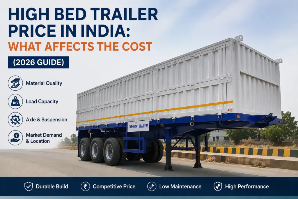 High bed trailer price in India